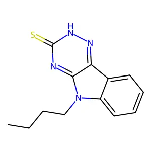 5-butyl-2H-[1,2,4]triazino[5,6-b]indole-3-thione structure