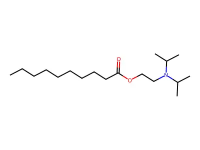 2-[Di(propan-2-yl)amino]ethyl decanoate structure