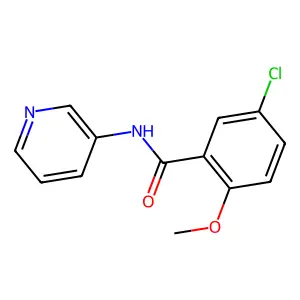 5-chloro-2-methoxy-N-pyridin-3-ylbenzamide structure