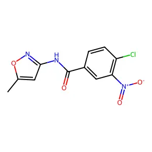 4-chloro-N-(5-methyl-1,2-oxazol-3-yl)-3-nitrobenzamide structure