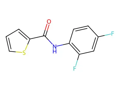 N-(2,4-Difluorophenyl)-2-thiophenecarboxamide structure