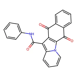 6,11-Dihydro-6,11-dioxo-N-phenylbenzo[f]pyrido[1,2-a]indole-12-carboxamide structure