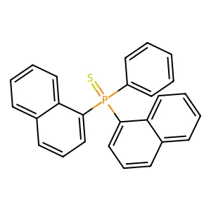 Dinaphthalen-1-yl(phenyl)phosphane sulfide structure