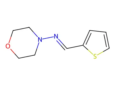 N-morpholin-4-yl-1-thiophen-2-ylmethanimine structure