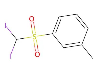 Benzene, 1-[(diiodomethyl)sulfonyl]-3-methyl- structure