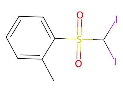 Benzene, 1-((diiodomethyl)sulfonyl)-2-methyl- structure