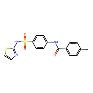 4-methyl-N-[4-(1,3-thiazol-2-ylsulfamoyl)phenyl]benzamide structure