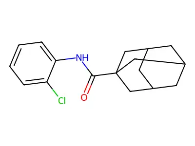 N-(2-chlorophenyl)adamantane-1-carboxamide structure