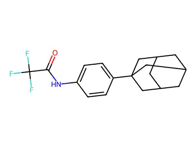 N-[4-(1-adamantyl)phenyl]-2,2,2-trifluoroacetamide structure
