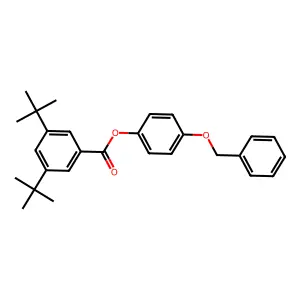 (4-Phenylmethoxyphenyl) 3,5-ditert-butylbenzoate structure