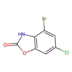 4-Bromo-6-chlorobenzo[d]oxazol-2(3H)-one structure
