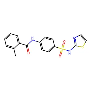 2-methyl-N-[4-(1,3-thiazol-2-ylsulfamoyl)phenyl]benzamide structure