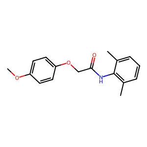 N-(2,6-dimethylphenyl)-2-(4-methoxyphenoxy)acetamide structure