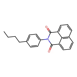 2-(4-butylphenyl)-1H-benzo[de]isoquinoline-1,3(2H)-dione structure