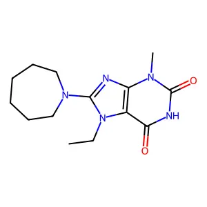 8-(Azepan-1-yl)-7-ethyl-3-methylpurine-2,6-dione structure