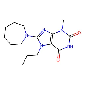 8-(Azepan-1-yl)-3-methyl-7-propylpurine-2,6-dione structure