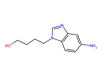 4-(5-Amino-benzoimidazol-1-yl)-butan-1-ol structure
