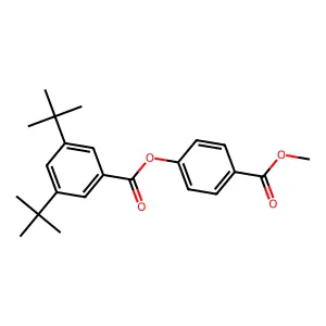 (4-Methoxycarbonylphenyl) 3,5-ditert-butylbenzoate structure
