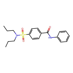 4-(dipropylsulfamoyl)-N-phenylbenzamide structure