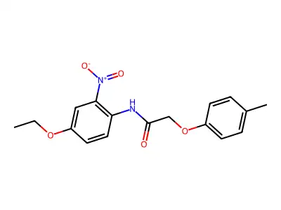 N-(4-ethoxy-2-nitrophenyl)-2-(4-methylphenoxy)acetamide structure