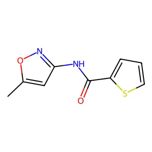 N-(5-Methyl-3-isoxazolyl)-2-thiophenecarboxamide structure