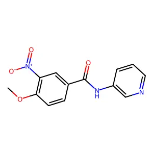 4-甲氧基-3-硝基-N-(吡啶-3-基)苯甲酰胺 structure