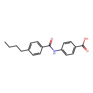 Benzoic acid, 4-(4-butylbenzamido)- structure