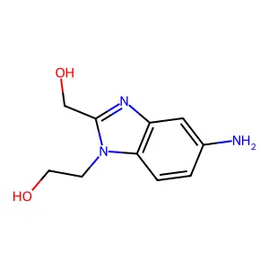 2-[5-Amino-2-(hydroxymethyl)benzimidazol-1-yl]ethanol structure