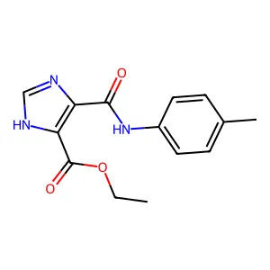 ethyl 4-[(4-methylphenyl)carbamoyl]-1H-imidazole-5-carboxylate structure