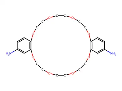 4,4'diaminodibenzo-18-crown-6 structure