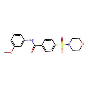 N-(3-methoxyphenyl)-4-(morpholinosulfonyl)benzamide structure