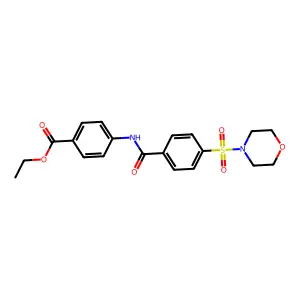 Ethyl 4-(4-(morpholinosulfonyl)benzamido)benzoate structure