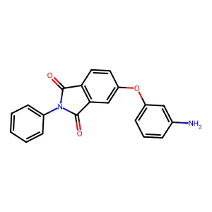 5-(3-aminophenoxy)-2-phenyl-1H-isoindole-1,3(2H)-dione structure