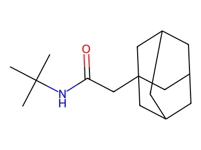 2-(adamantan-1-yl)-N-tert-butylacetamide structure