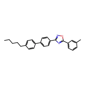 5-(3-Methylphenyl)-3-[4-(4-pentylphenyl)phenyl]-1,2,4-oxadiazole structure