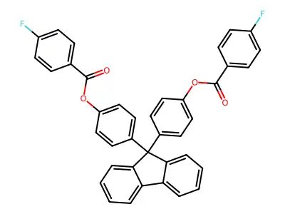 [4-[9-[4-(4-Fluorobenzoyl)oxyphenyl]fluoren-9-yl]phenyl] 4-fluorobenzoate structure