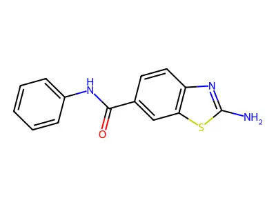 2-氨基-N-苯基苯并[d]噻唑-6-甲酰胺 structure