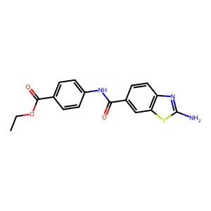 Ethyl 4-[(2-amino-1,3-benzothiazole-6-carbonyl)amino]benzoate structure