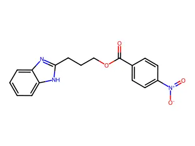 3-(1H-benzimidazol-2-yl)propyl 4-nitrobenzoate structure