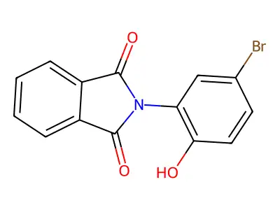 2-(5-bromo-2-hydroxyphenyl)-1H-isoindole-1,3(2H)-dione structure