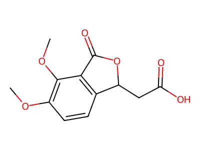 2-(4,5-Dimethoxy-3-oxo-1,3-dihydroisobenzofuran-1-yl)acetic acid structure