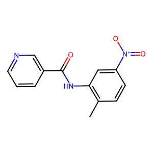 N-(2-methyl-5-nitrophenyl)pyridine-3-carboxamide structure