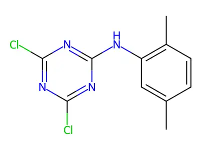 4,6-dichloro-N-(2,5-dimethylphenyl)-1,3,5-triazin-2-amine structure
