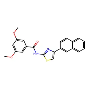 3,5-dimethoxy-N-(4-(naphthalen-2-yl)thiazol-2-yl)benzamide structure