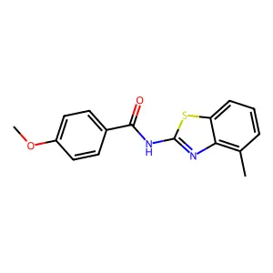 4-methoxy-N-(4-methyl-1,3-benzothiazol-2-yl)benzamide structure