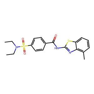 4-(diethylsulfamoyl)-N-(4-methyl-1,3-benzothiazol-2-yl)benzamide structure