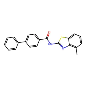 N-(4-methylbenzo[d]thiazol-2-yl)-[1,1'-biphenyl]-4-carboxamide structure