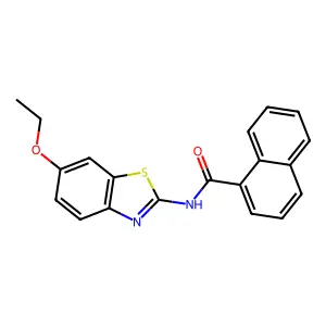 N-(6-ethoxy-1,3-benzothiazol-2-yl)naphthalene-1-carboxamide structure