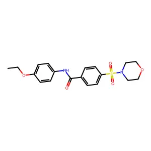 N-(4-Ethoxy-phenyl)-4-(morpholine-4-sulfonyl)-benzamide structure