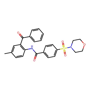 N-(2-benzoyl-4-methylphenyl)-4-(morpholinosulfonyl)benzamide structure
